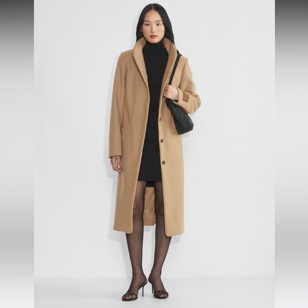 Aritzia Wilfred Cocoon Long Coat - Virgin Wool/Cashmere, size XS